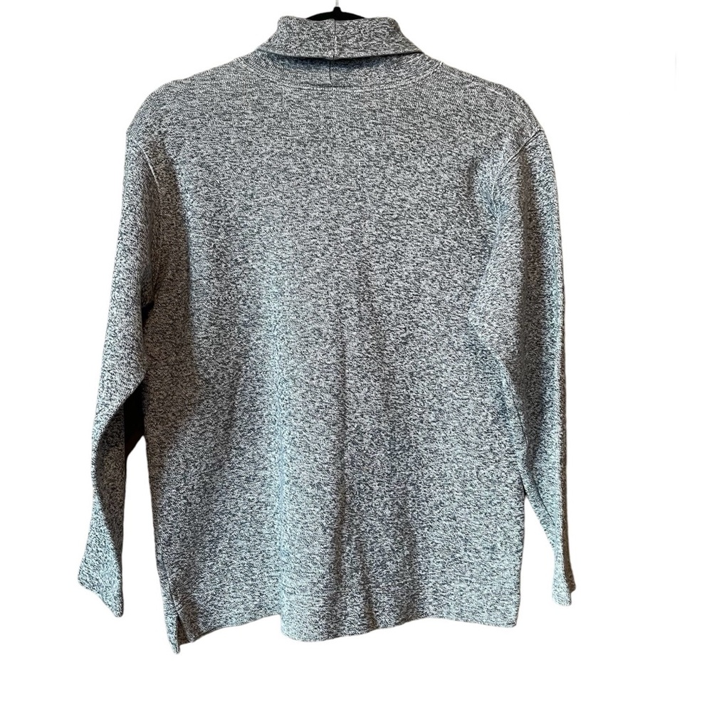 EUC Talbots 100% Cotton Long Sleeve Turtleneck Made in Hong Kong. Gray Size S
